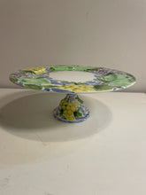 Load image into Gallery viewer, Pedestal Cake Stand with Grapes &amp; Leaves from La Ceramica V.B.C.
