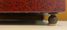 Load image into Gallery viewer, Decorative Latched Box with Red and Gold Accents
