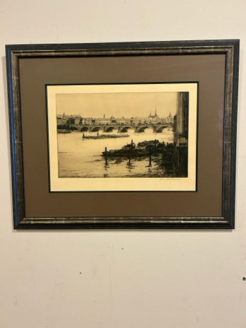 Framed Etching Print 