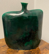 Load image into Gallery viewer, Green Ceramic Envelope Vase
