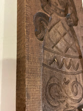 Load image into Gallery viewer, Vintage Carved Wood Cookie Mold of Woman
