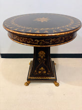 Load image into Gallery viewer, Round Ornate Occasional Table with Claw Feet &amp; Lion Emblem
