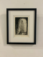 Load image into Gallery viewer, Framed Etching of the Church of St. Hilaire in Poitiers, signed
