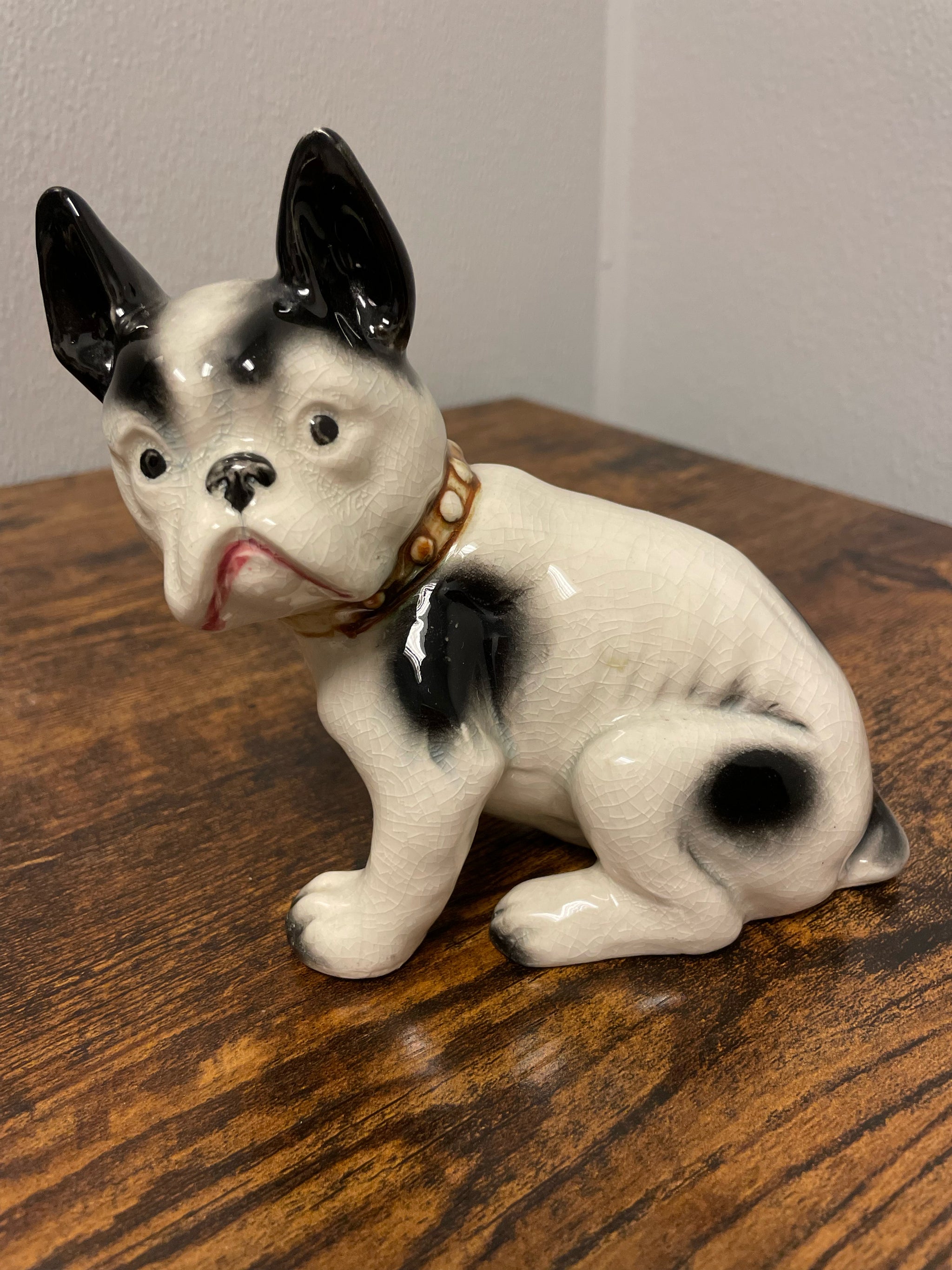 Vintage French Bulldog Porcelain Figurine – Turn The Tables