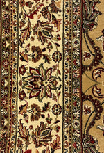 Load image into Gallery viewer, Wool Blend Oriental Rug in Tan, Red and Cream
