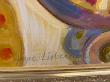 Load image into Gallery viewer, Original Acrylic of Flowers in Blue Vase by Joyce Lieberman, signed from Art Post Gallery
