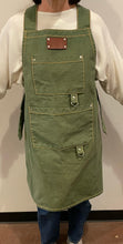 Load image into Gallery viewer, Green Gardening Apron
