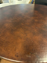 Load image into Gallery viewer, Recycled Metal Round Dining Table with Wade Base from Arhaus
