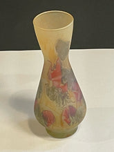 Load image into Gallery viewer, Hand Painted Frosted Satin Glass Vase from Israeli Originals

