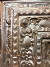 Load image into Gallery viewer, Reclaimed Tin Ceiling Tile Mirror Sourced from Chicago Ceilings
