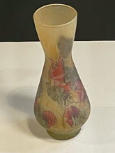 Load image into Gallery viewer, Hand Painted Frosted Satin Glass Vase from Israeli Originals
