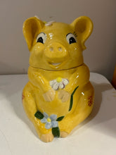 Load image into Gallery viewer, Vintage Yellow Pig Cookie Jar
