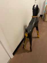 Load image into Gallery viewer, Wood Folk Art Doberman Pinscher

