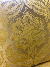 Load image into Gallery viewer, Pair of Gold Damask Club Chairs with Cording from Henredon Furniture
