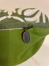 Load image into Gallery viewer, Green Embroidered Lumbar Pillow
