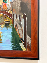 Load image into Gallery viewer, Vintage Original Oil of Venetian Canal Scene, signed
