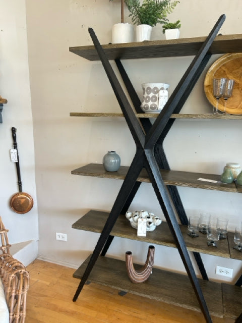 Xander Bookcase in Light Burnt Oak from Arhaus