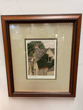 Load image into Gallery viewer, Framed English Cottage  Print by Tom Caldwell, signed
