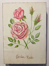 Load image into Gallery viewer, Wood Botanical Garden Rose Wall Hanging

