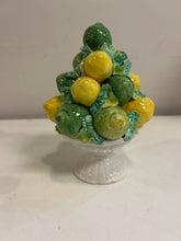 Load image into Gallery viewer, Porcelain Lemons and Limes Topiary, made in Italy
