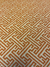 Load image into Gallery viewer, Pair of Orange &amp; Cream Upholstered Arm Chairs from Ethan Allen
