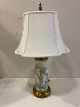 Load image into Gallery viewer, Painted Chinoiserie Metal Lamp
