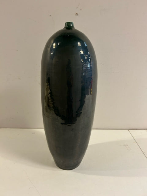 Ceramic Olive Green Vessel