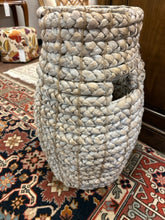Load image into Gallery viewer, Water Hyacinth Cylinder Basket
