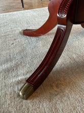 Load image into Gallery viewer, Georgian Style Mahogany Pedestal Dining Table with Satinwood Crossbanding
