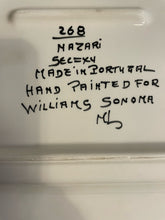 Load image into Gallery viewer, Hand Painted Serving Platter from William Sonoma made in Portugal
