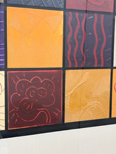 Load image into Gallery viewer, Framed Mixed Media Art "Matrix 152G" by Oluf Nielsen, signed
