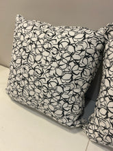 Load image into Gallery viewer, Brand New Pair of Custom Black &amp; White Geometric Pillows
