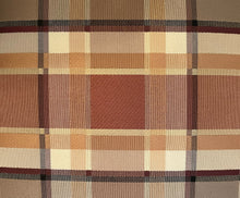 Load image into Gallery viewer, Pair of Custom Silk Upholstered Plaid Throw Pillows
