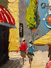 Load image into Gallery viewer, Original Oil Painting of Street Scene in Gold Frame from Art Post Gallery
