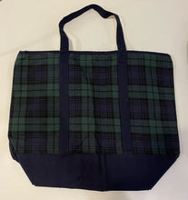 Load image into Gallery viewer, NEW Watch Plaid Canvas Tote
