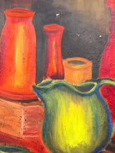 Load image into Gallery viewer, Original Still Life of Vases and Pitcher by Rubinson, signed
