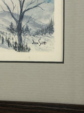 Load image into Gallery viewer, Framed Print of Snowy Landscape by Jack Scott, signed
