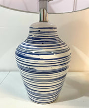 Load image into Gallery viewer, Pair of Blue &amp; White "Maxton" Table Lamps from Safavieh
