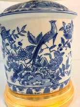 Load image into Gallery viewer, High Blue White English Urn Table Lamp from Sirah
