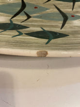Load image into Gallery viewer, Footed Platter with Fish made in Portugal by Ralph Wyatt, signed
