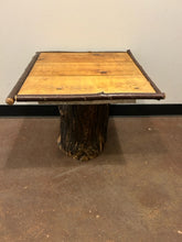 Load image into Gallery viewer, Tree Trunk Base End Table with Wood Top
