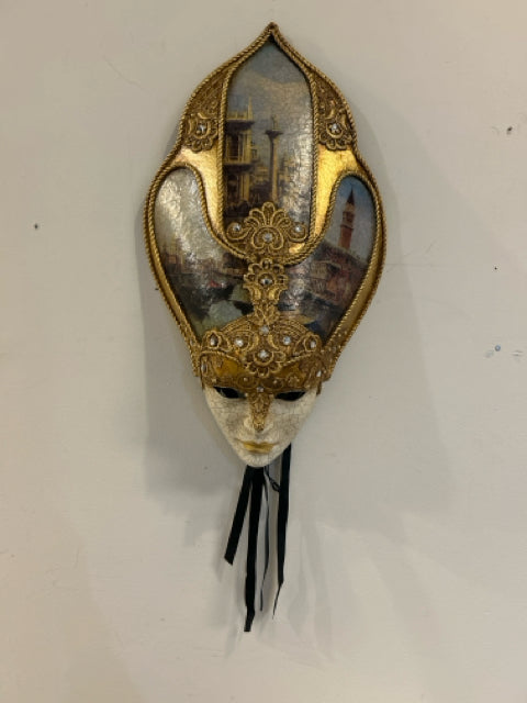 Hand Crafted Decoupage Venetian Mask