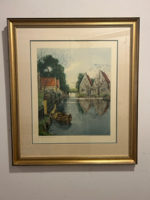 Hand Colored Etching 