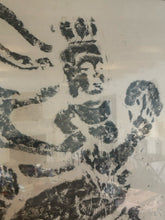 Load image into Gallery viewer, Chinese "Aspara" Hanging Scroll Rubbing in Gold Frame with Plexiglass
