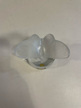 Load image into Gallery viewer, Frosted Crystal  Butterfly Paperweight, Signed
