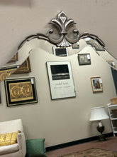 Load image into Gallery viewer, Beveled Wall Mirror with Fleur-de-Lis Motif
