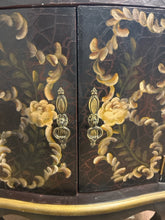 Load image into Gallery viewer, Black Hand Painted Two  Door, One  Drawer Cabinet
