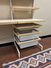 Load image into Gallery viewer, Elfa System Work Station Desk with Shelves &amp; Baskets
