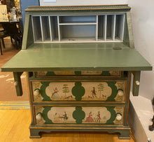 Load image into Gallery viewer, Vintage Painted 3 Drawer Chest with Drop Down Desk
