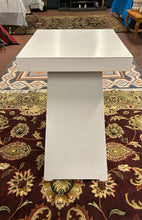 Load image into Gallery viewer, Contemporary Formica Top Table/Pedestal with Wood Base
